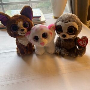 Three Beanie Babies